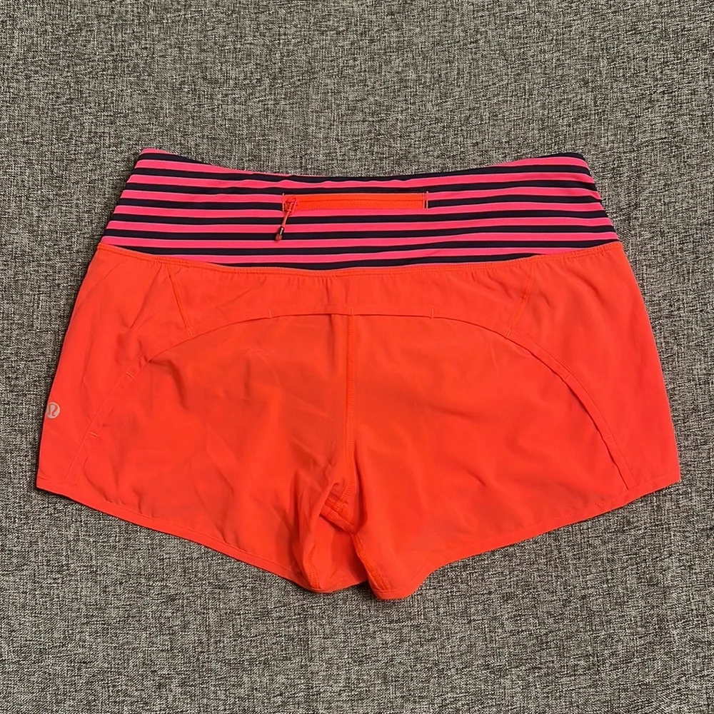 31. Lululemon Run Times Short *4-way Stretch 4" - Picture 2 of 5